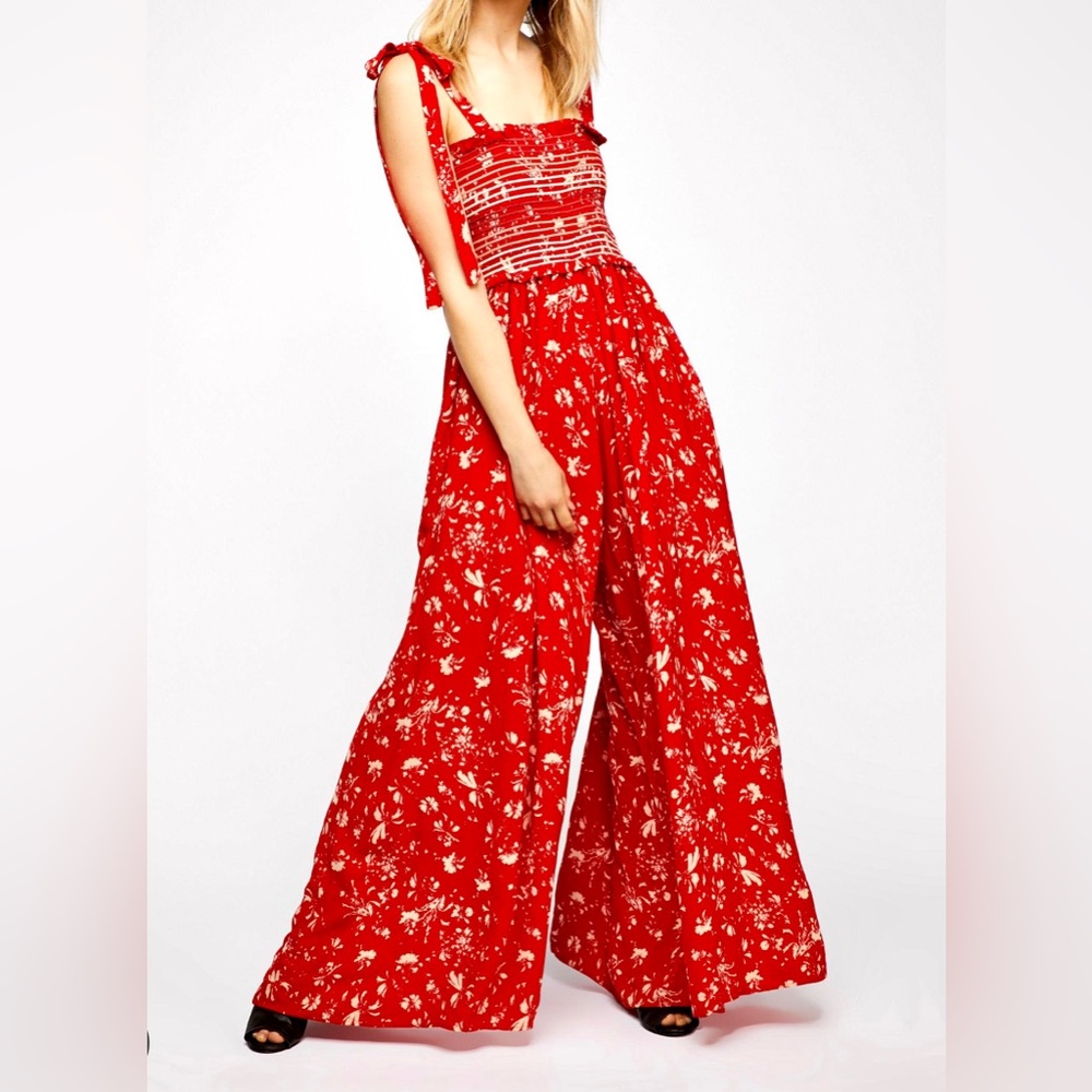 Free People Wide Leg Jumsuit